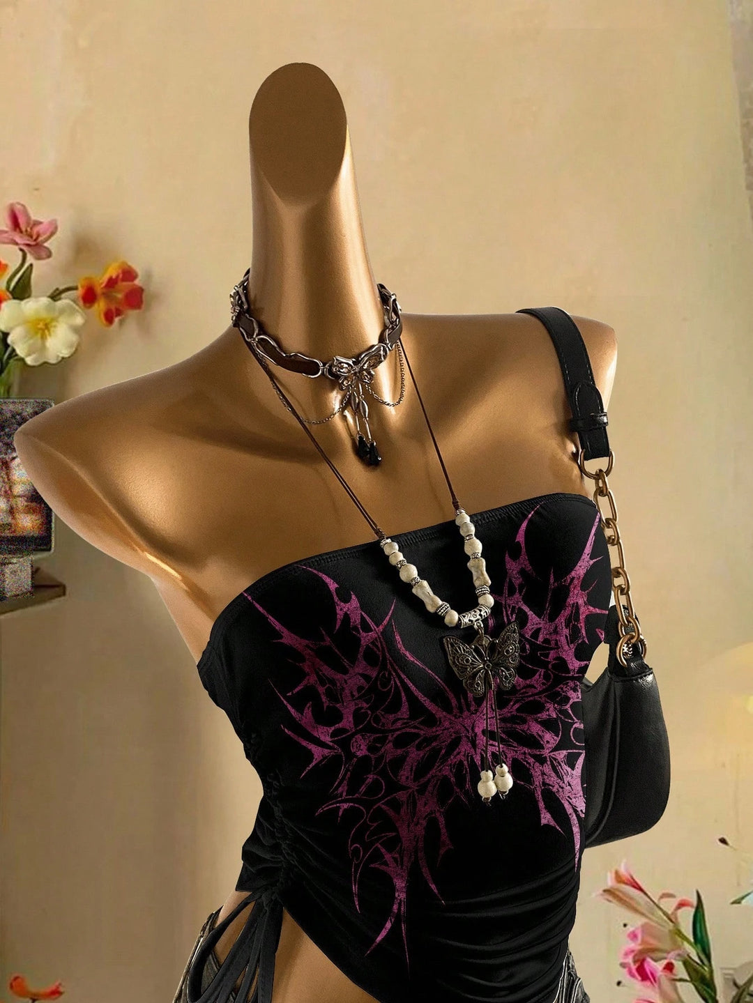 Top Shein, mix culori