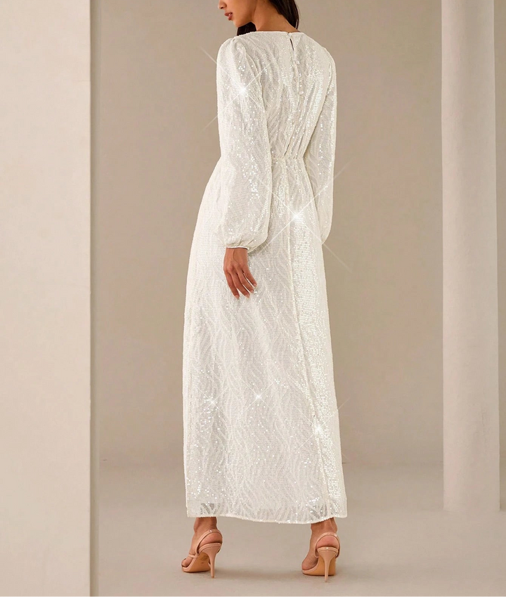 Rochie de ocazie SHEIN, crem