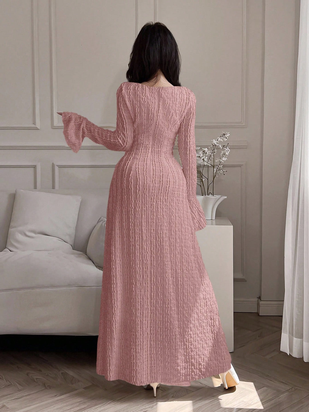 SHEIN Maxi ruha, rózsaszín