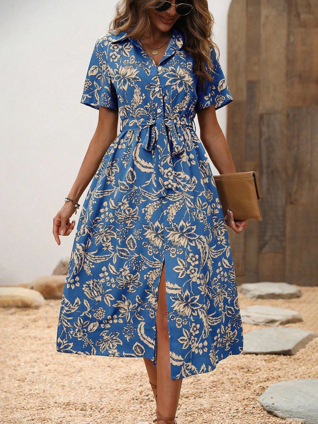 Rochie midi SHEIN, albastru