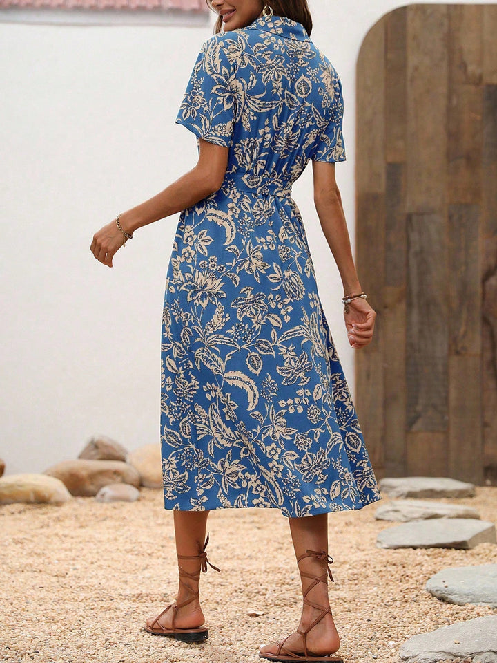Rochie midi SHEIN, albastru