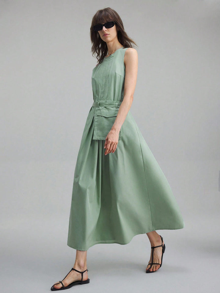 SHEIN maxi ruha, zöld