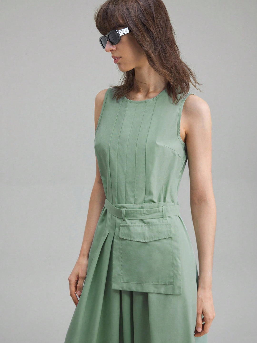 SHEIN maxi ruha, zöld