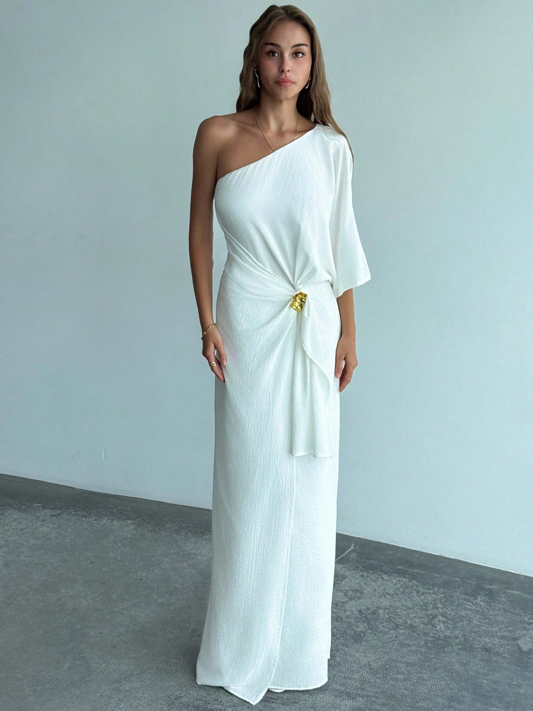 Rochie maxi SHEIN, alb
