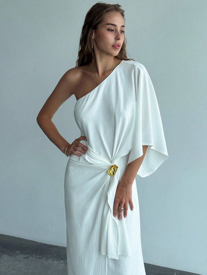 Rochie maxi SHEIN, alb