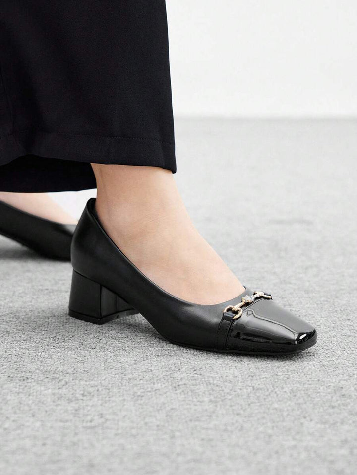 Pantofi cu toc SHEIN, negru