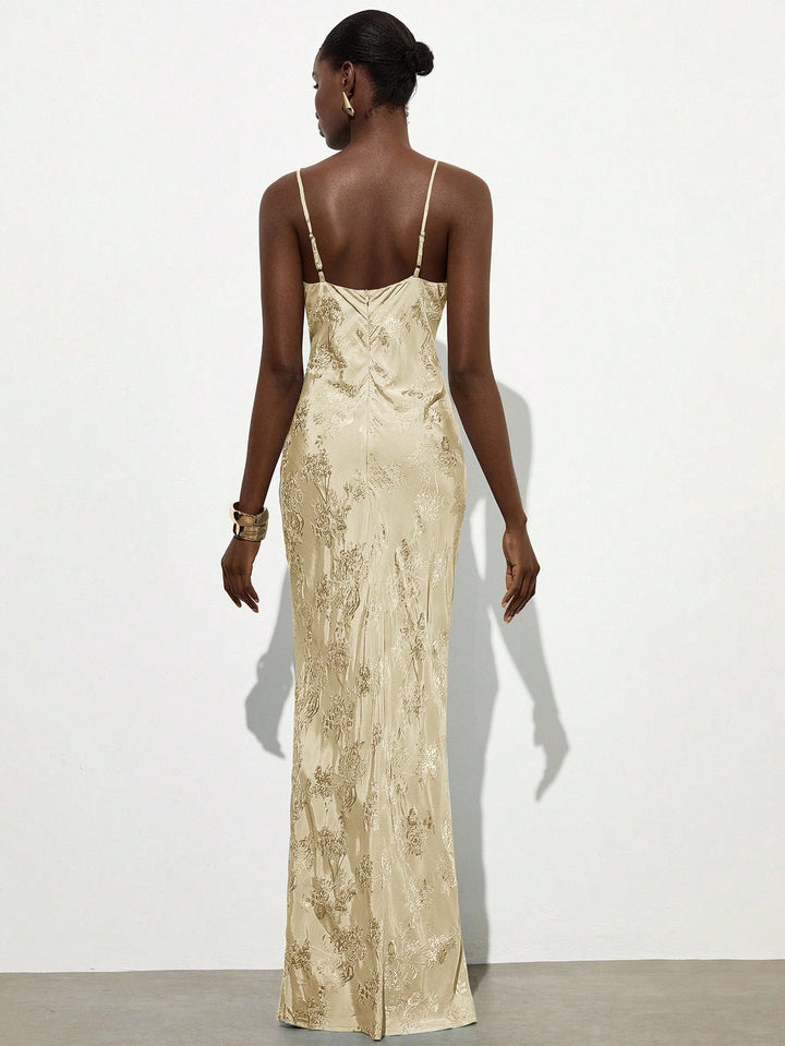 SHEIN maxi ruha, bézs
