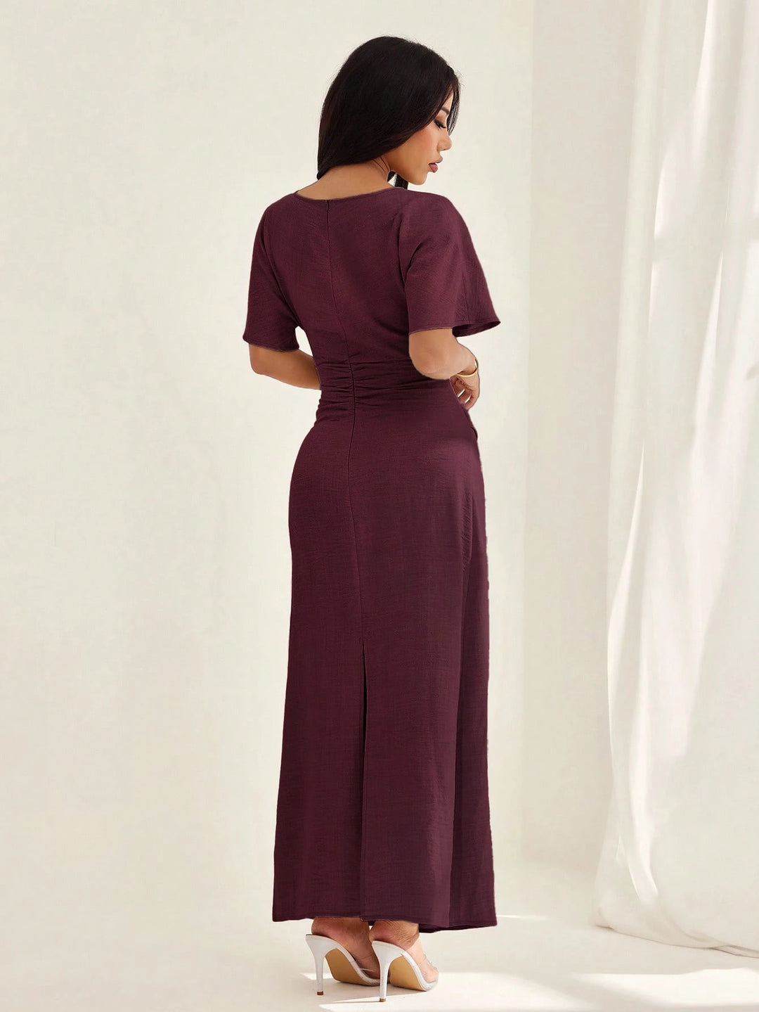 Rochie maxi Shein, vișiniu