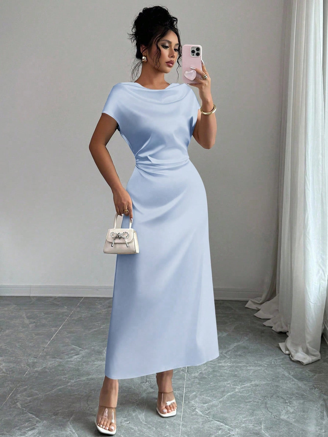 Rochie maxi SHEIN, albastru