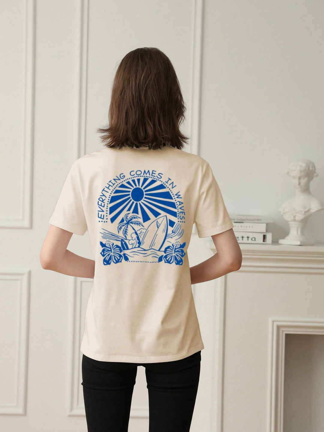 Tricou SHEIN, portocaliu