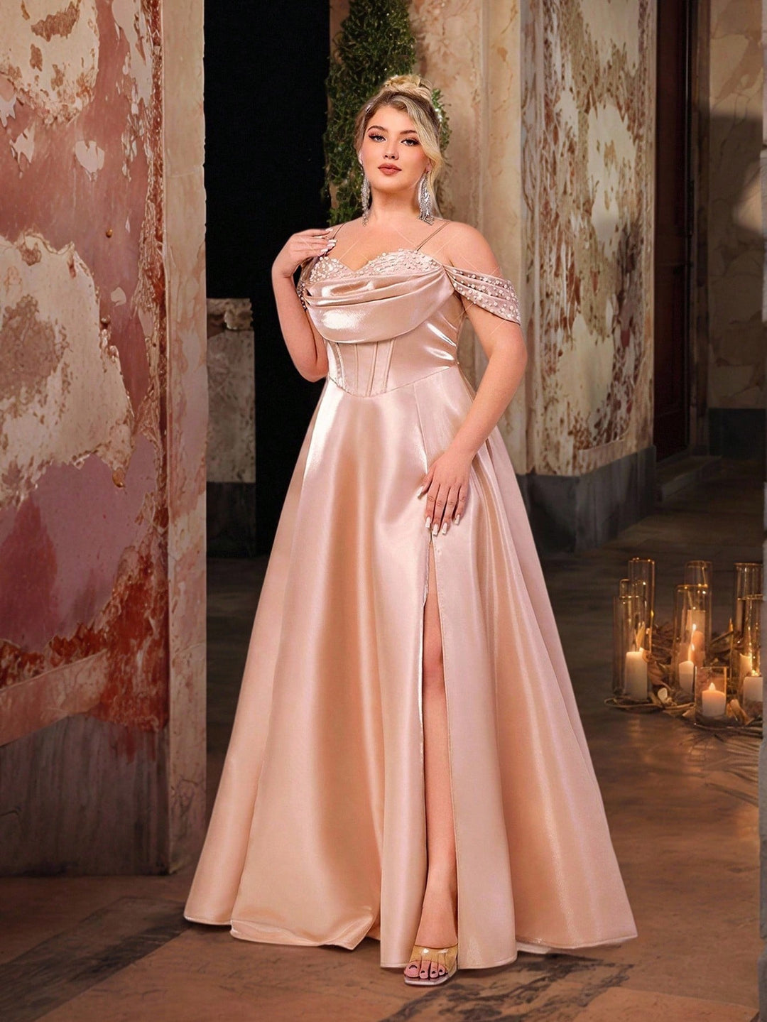 SHEIN Pink Party Dress