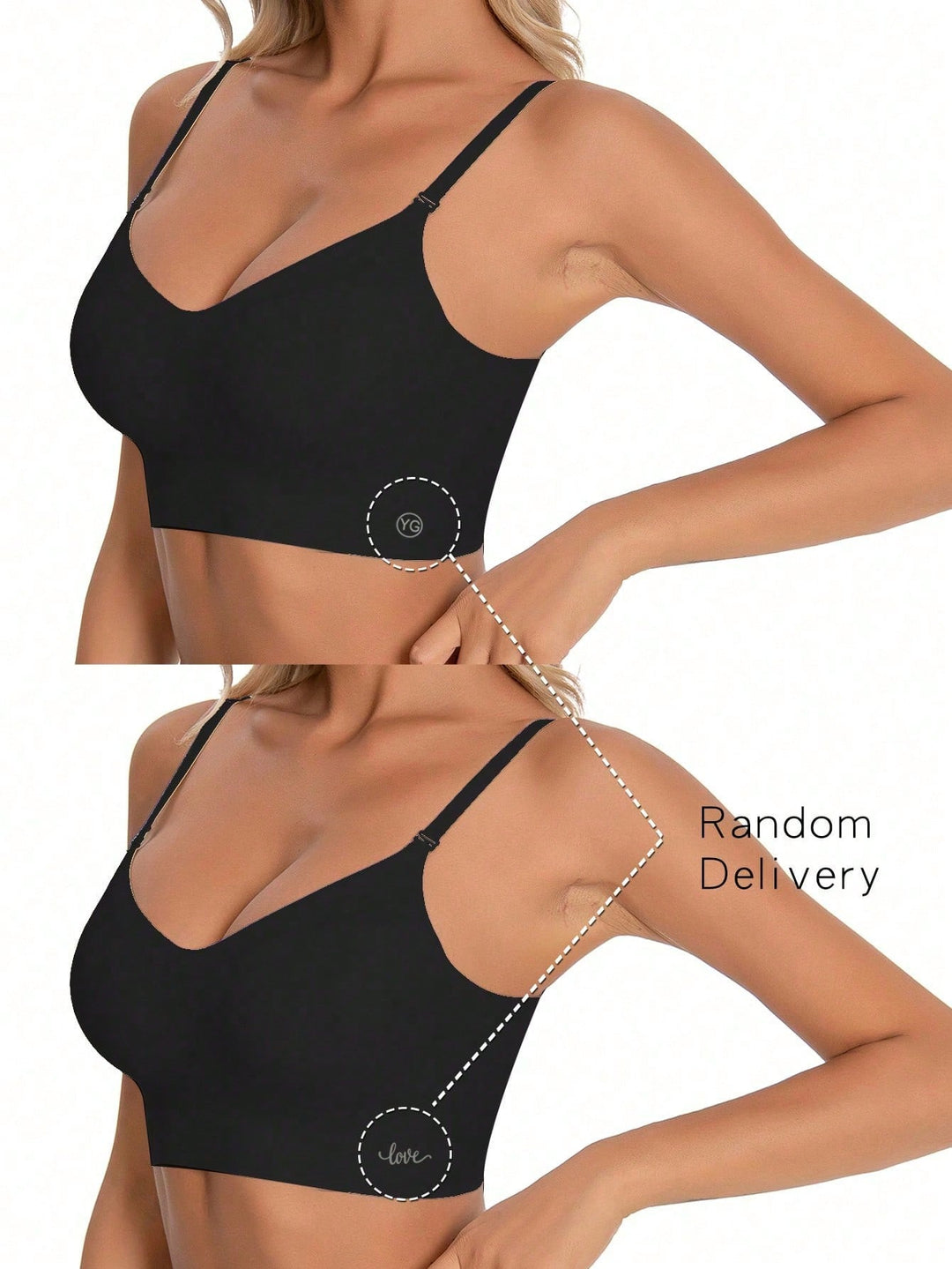Bustier SHEIN, fekete