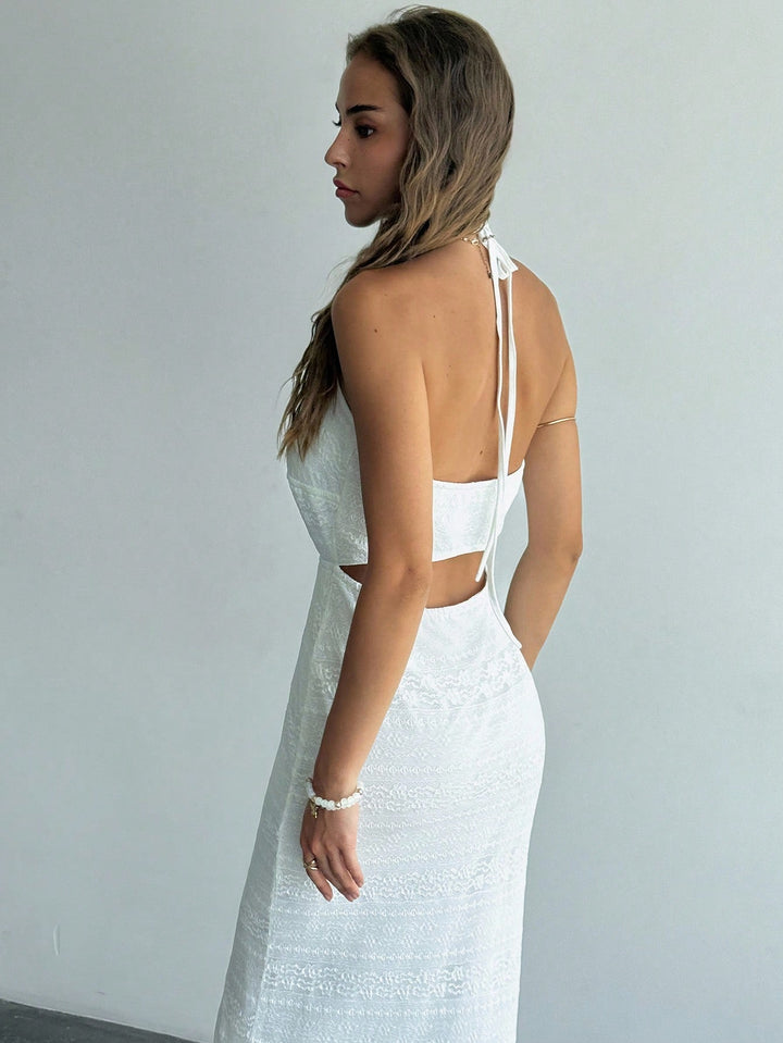Rochie maxi SHEIN, alb