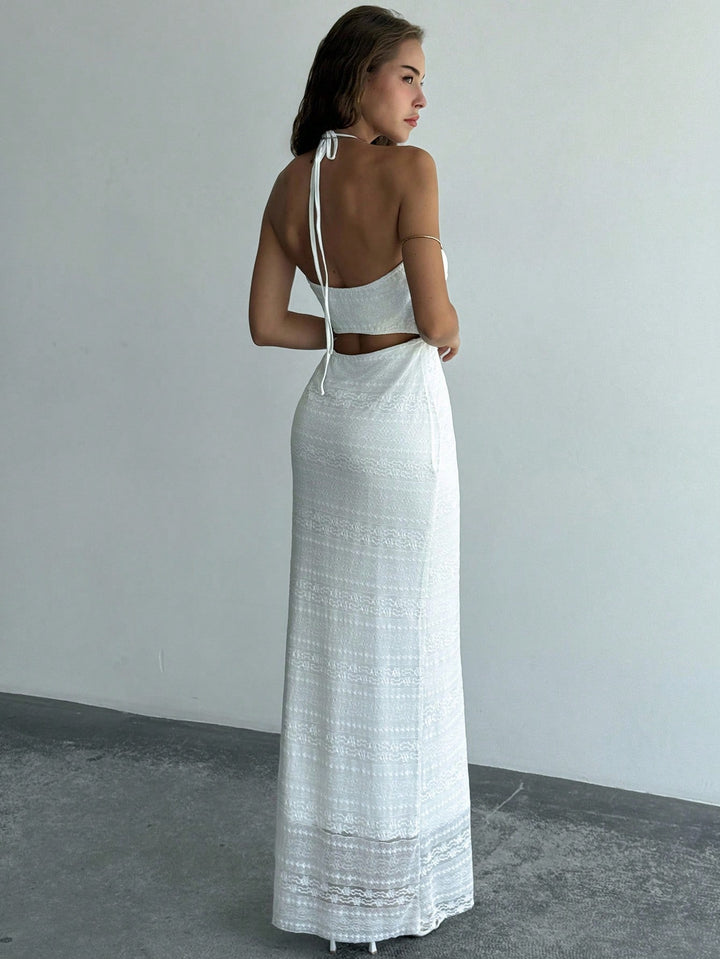 Rochie maxi SHEIN, alb