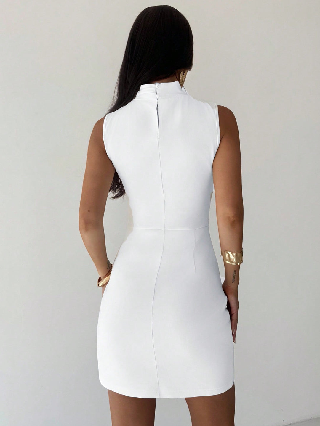 Rochie mini SHEIN, alb