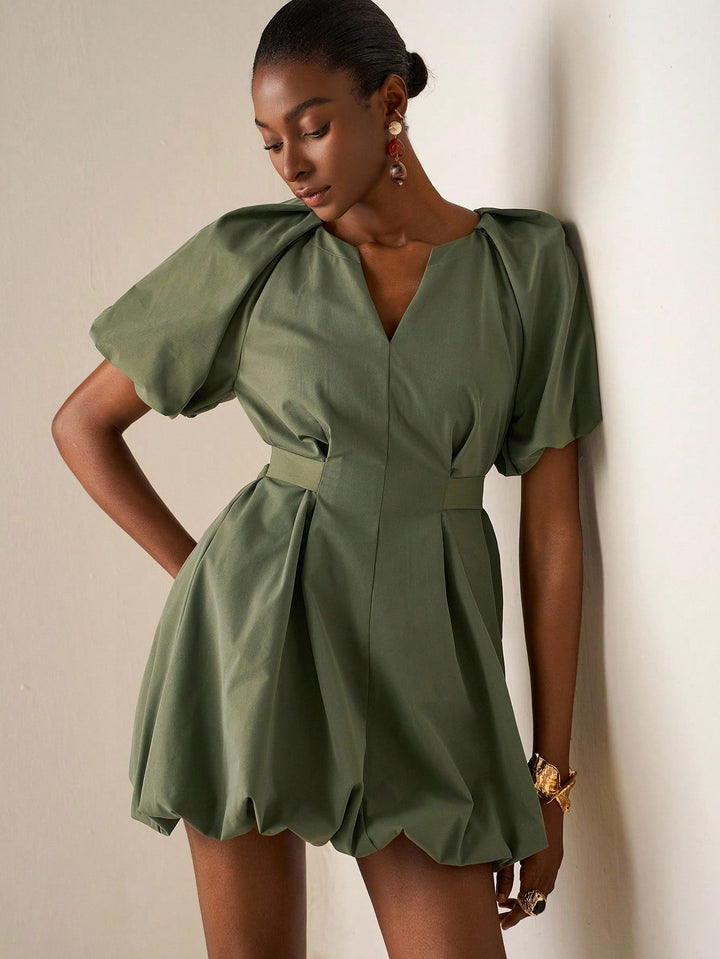 Rochie midi SHEIN, kaki