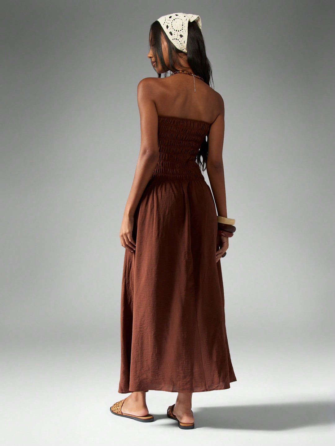 Rochie maxi SHEIN, maro