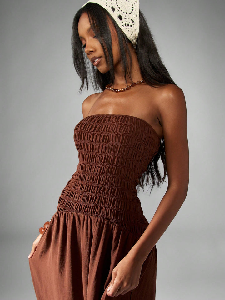 Rochie maxi SHEIN, maro