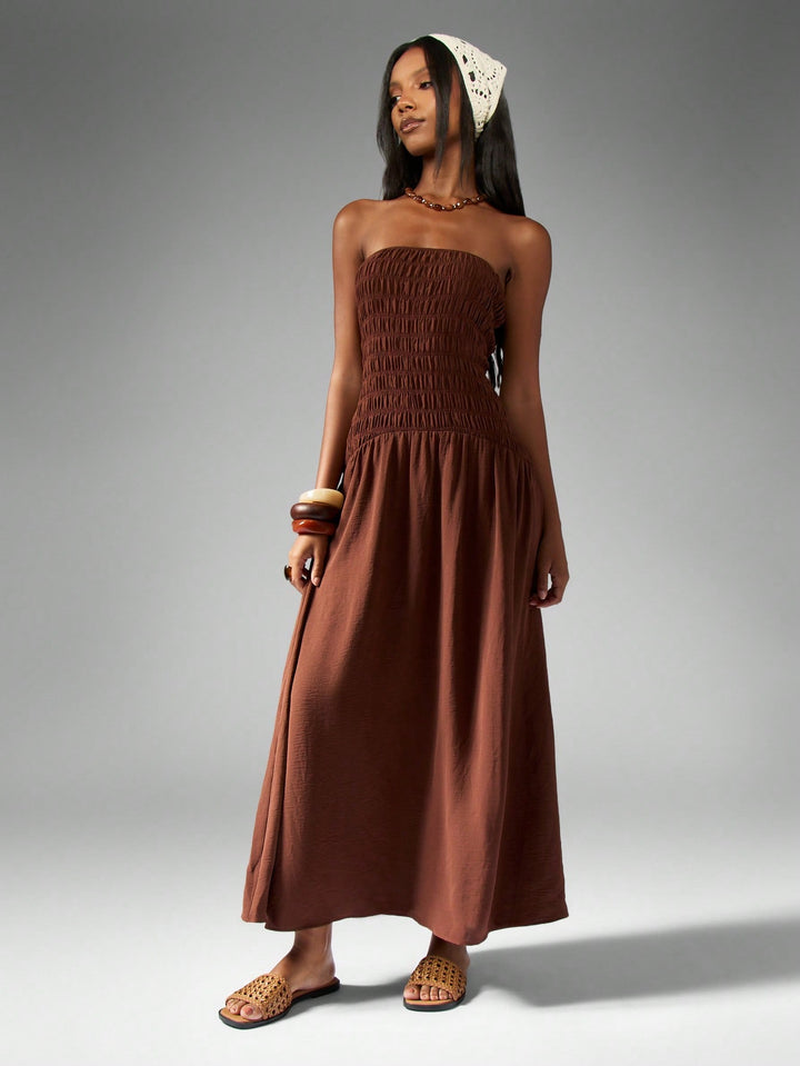 Rochie maxi SHEIN, maro