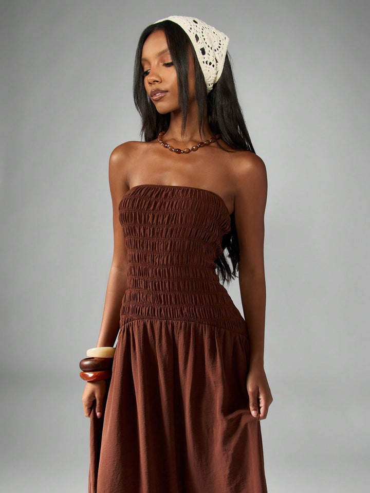 Rochie maxi SHEIN, maro