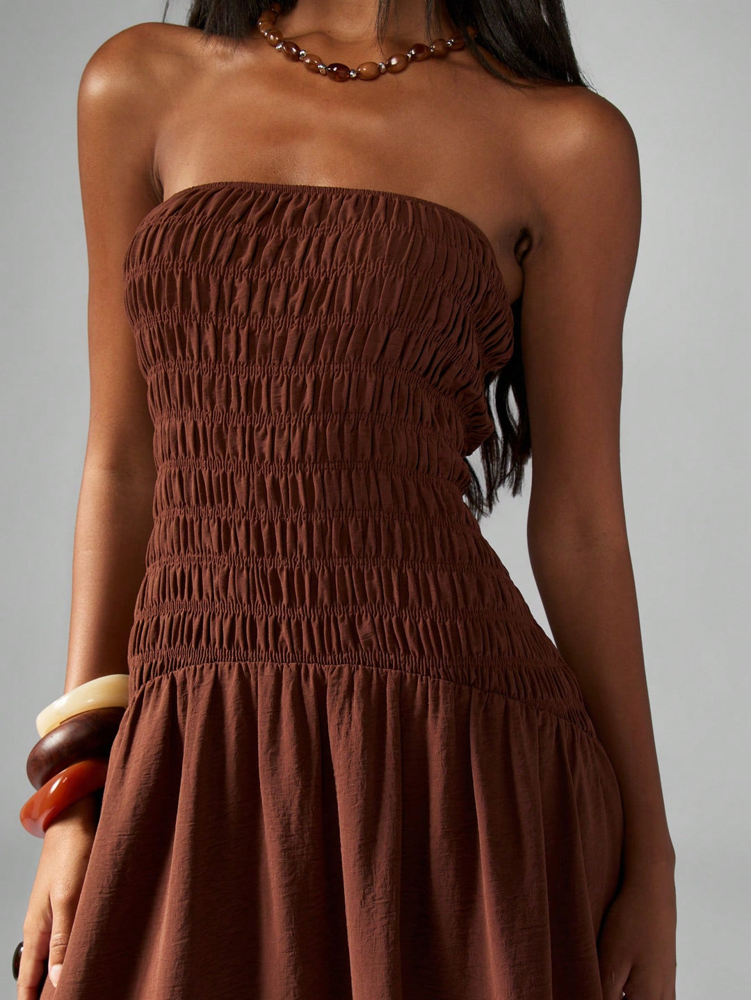 Rochie maxi SHEIN, maro
