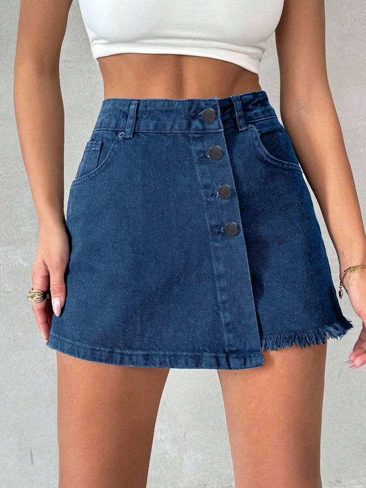 Fustă pantalon SHEIN, albastru