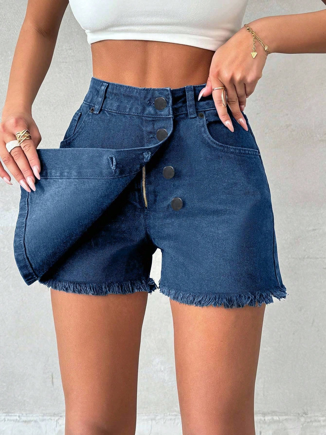 Fustă pantalon SHEIN, albastru