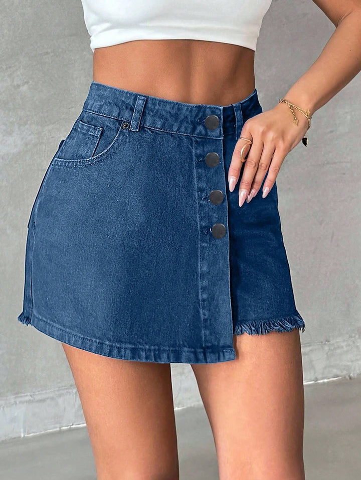 Fustă pantalon SHEIN, albastru