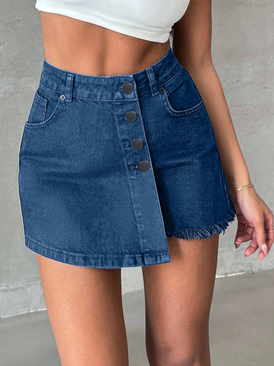 Fustă pantalon SHEIN, albastru