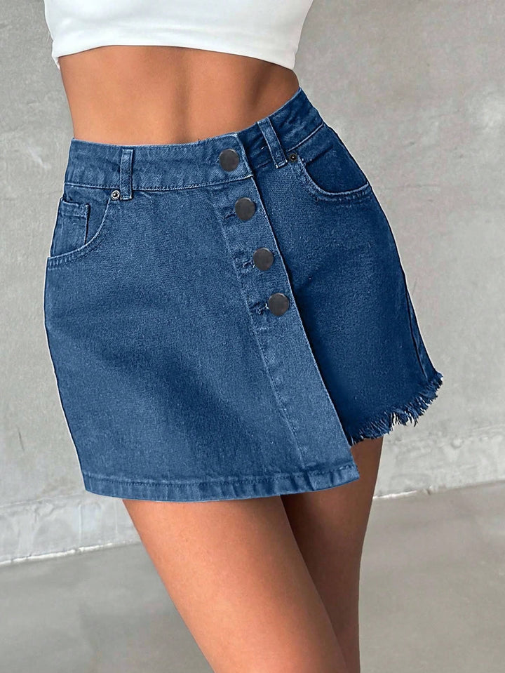 Fustă pantalon SHEIN, albastru