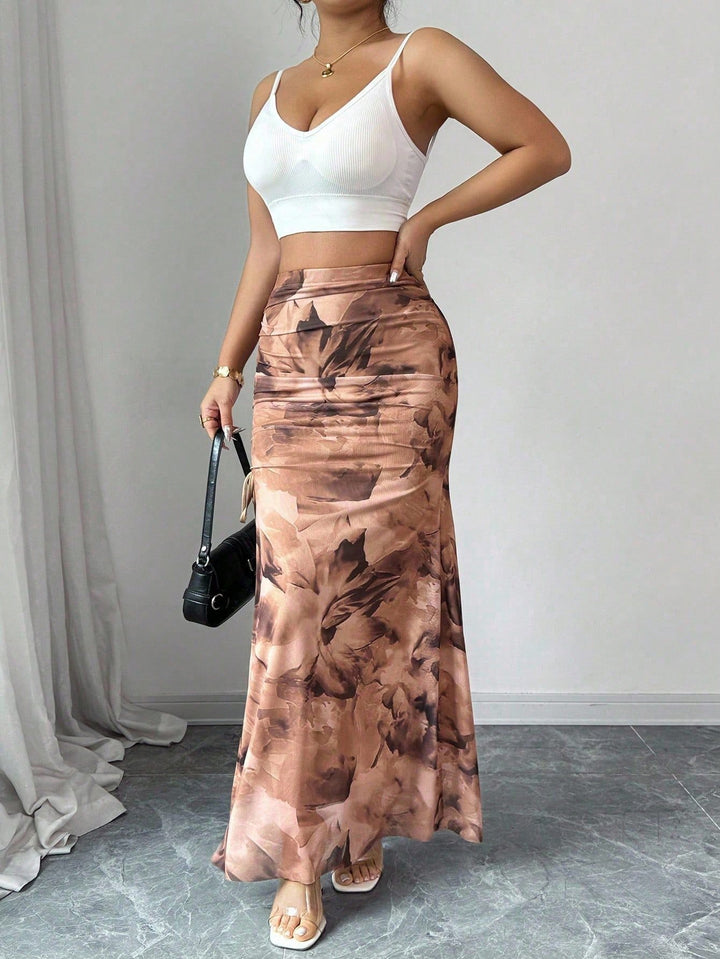 Fustă maxi Shein, mix culori