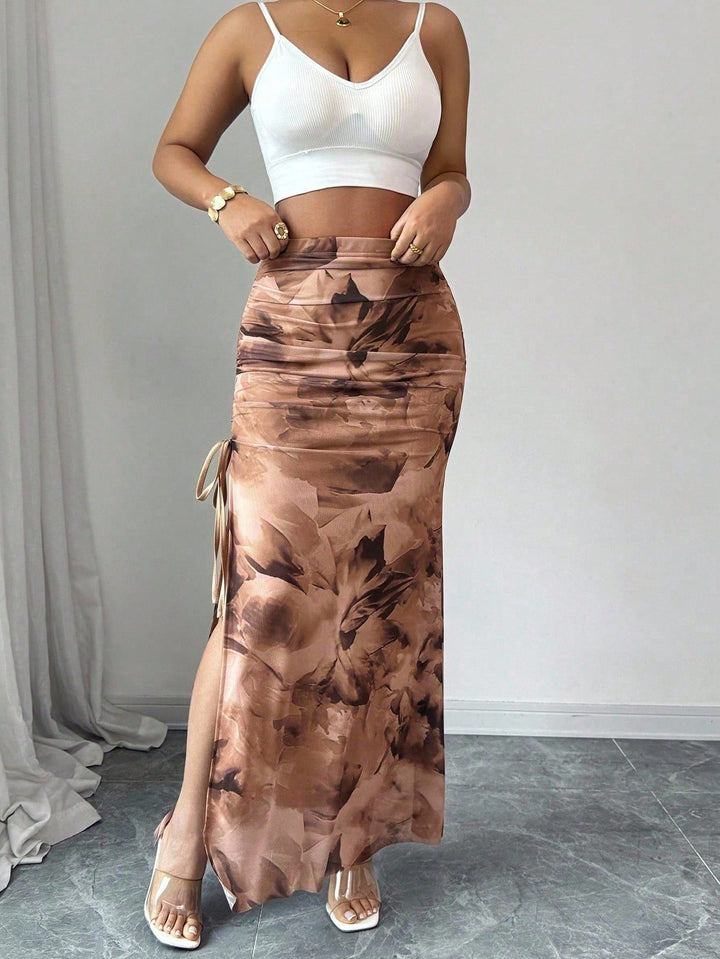 Fustă maxi Shein, mix culori