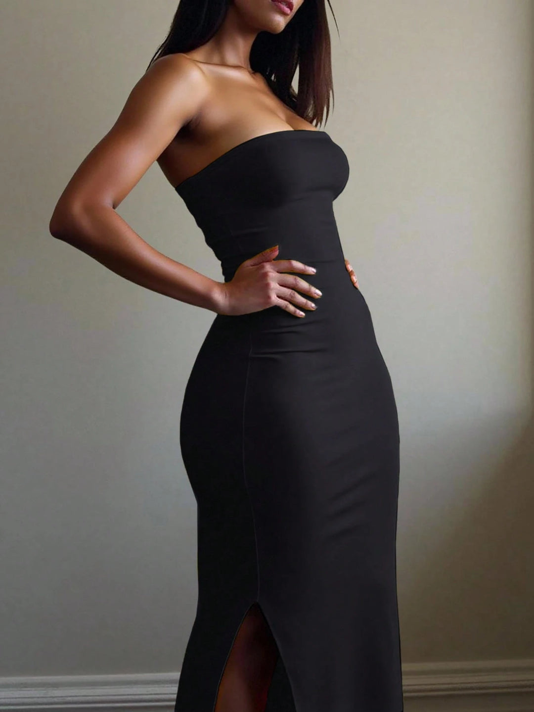 Rochie maxi SHEIN, negru
