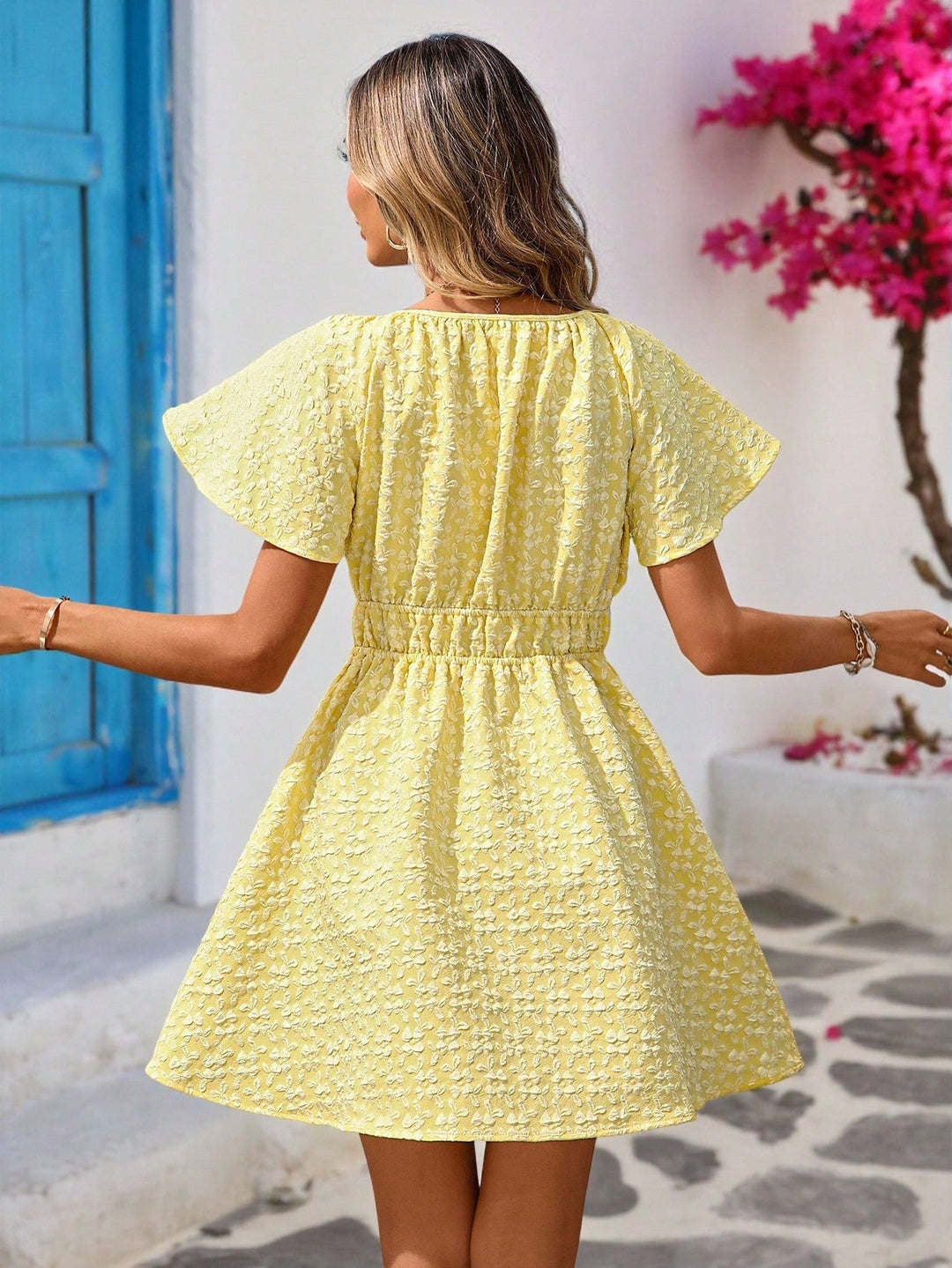 Rochie mini SHEIN, galben