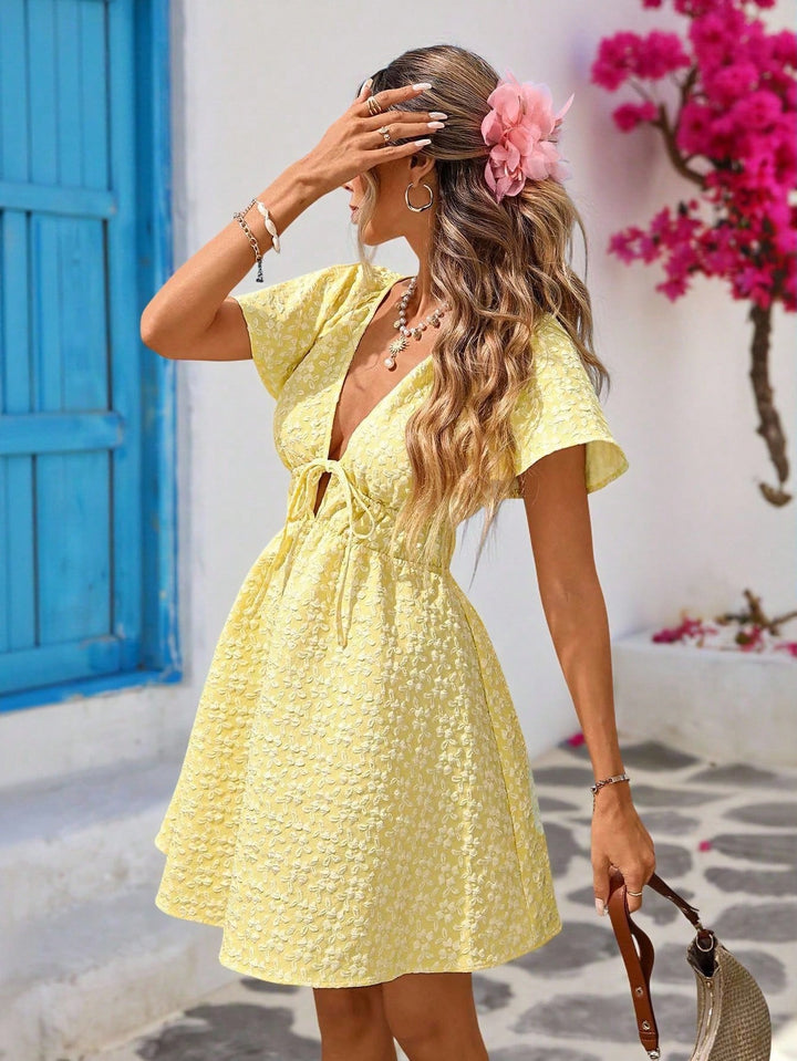 Rochie mini SHEIN, galben