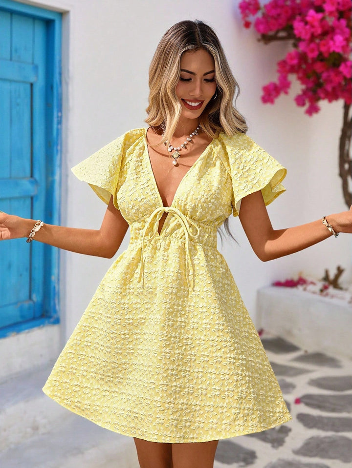 Rochie mini SHEIN, galben