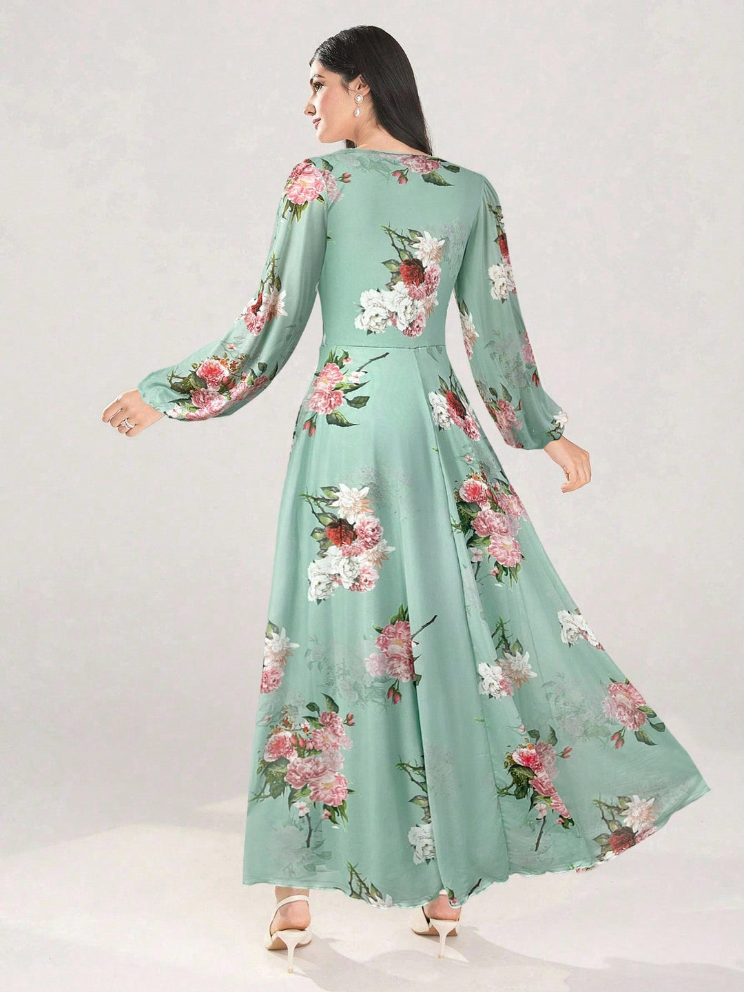 Rochie maxi SHEIN, verde