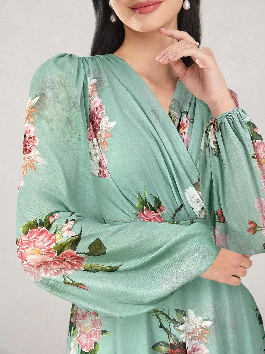 Rochie maxi SHEIN, verde