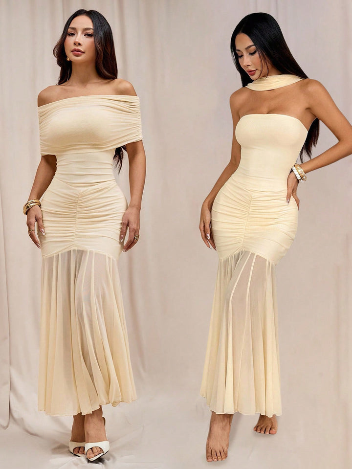 Rochie maxi SHEIN, portocaliu