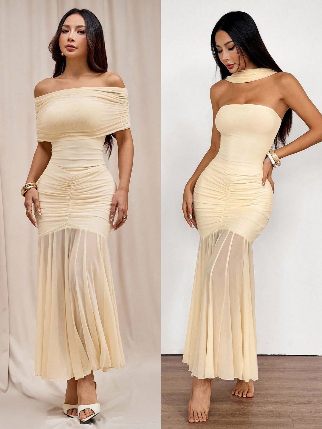 Rochie maxi SHEIN, portocaliu