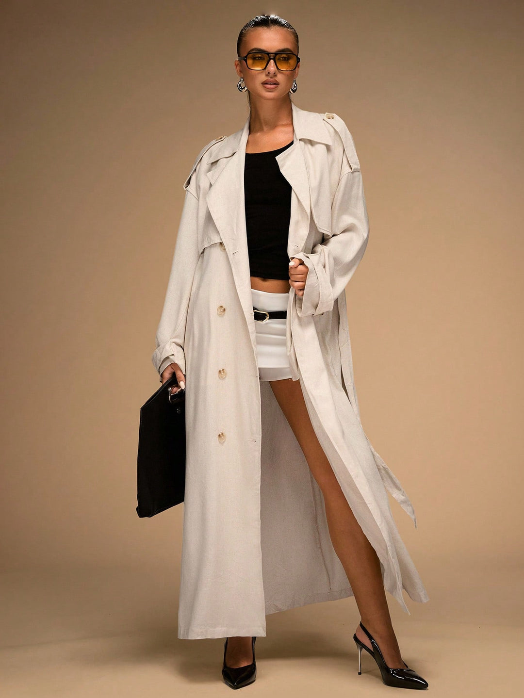 Trench SHEIN, bej