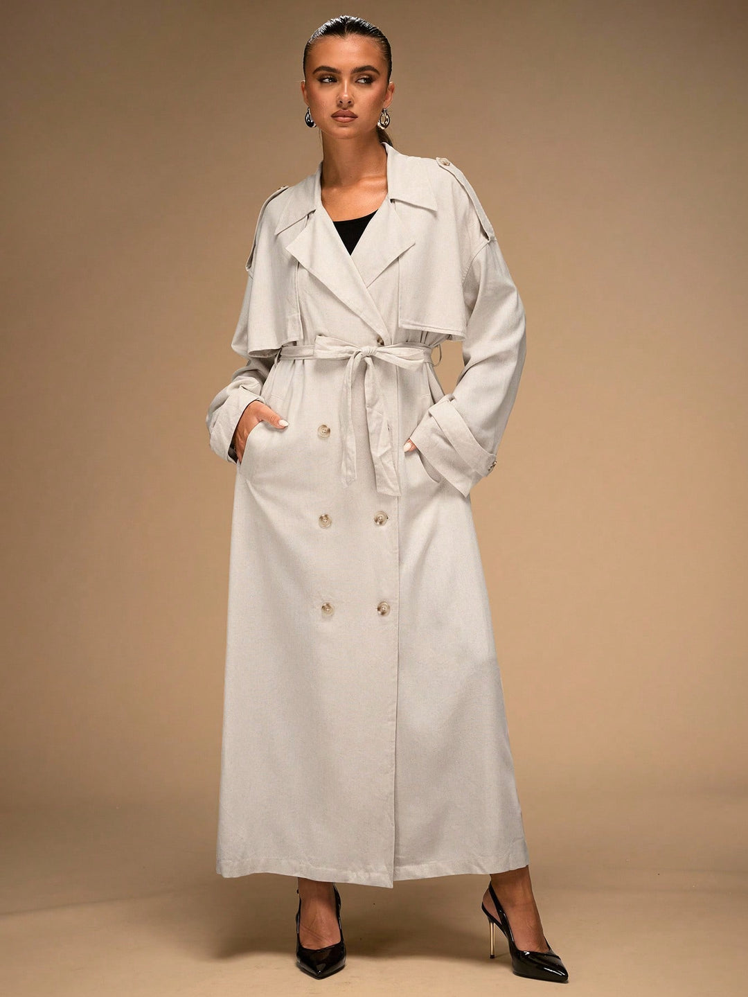 Trench SHEIN, bej