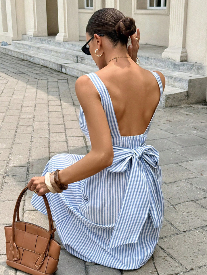 SHEIN midi ruha, kék