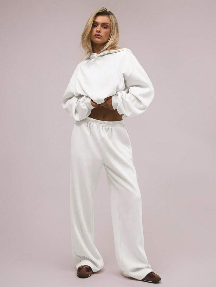 Pantaloni SHEIN, alb