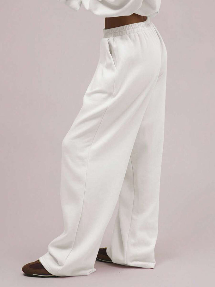 Pantaloni SHEIN, alb