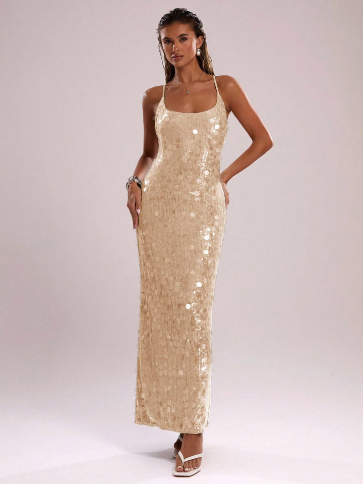 Rochie maxi SHEIN, portocaliu