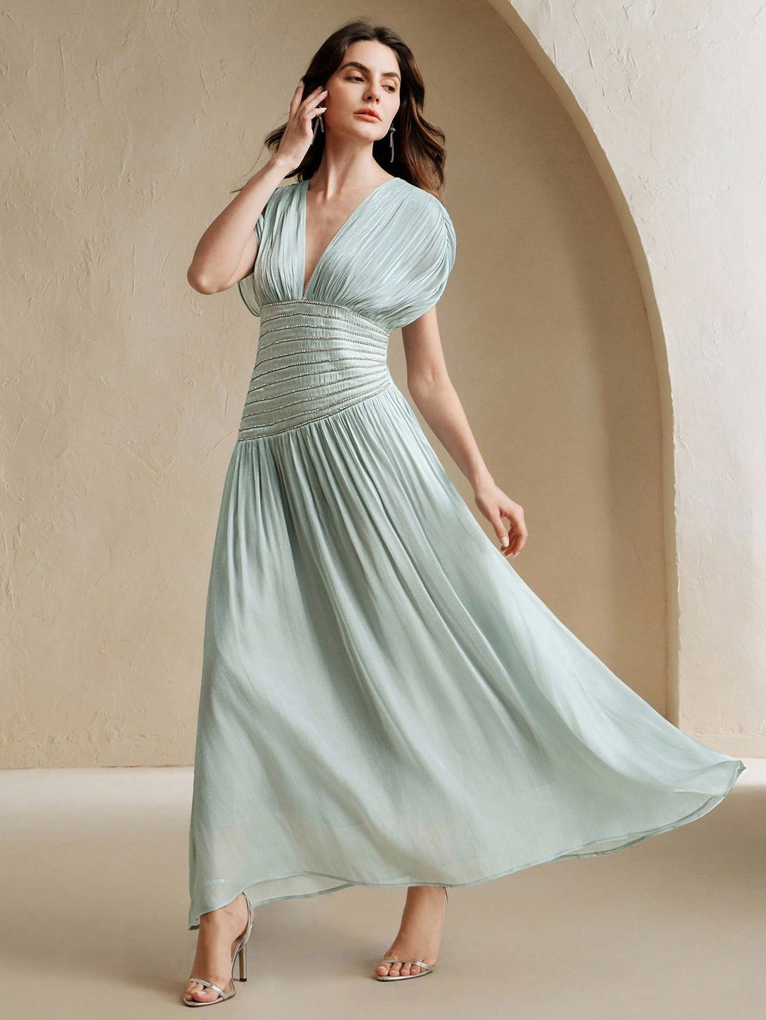 Rochie maxi SHEIN, albastru