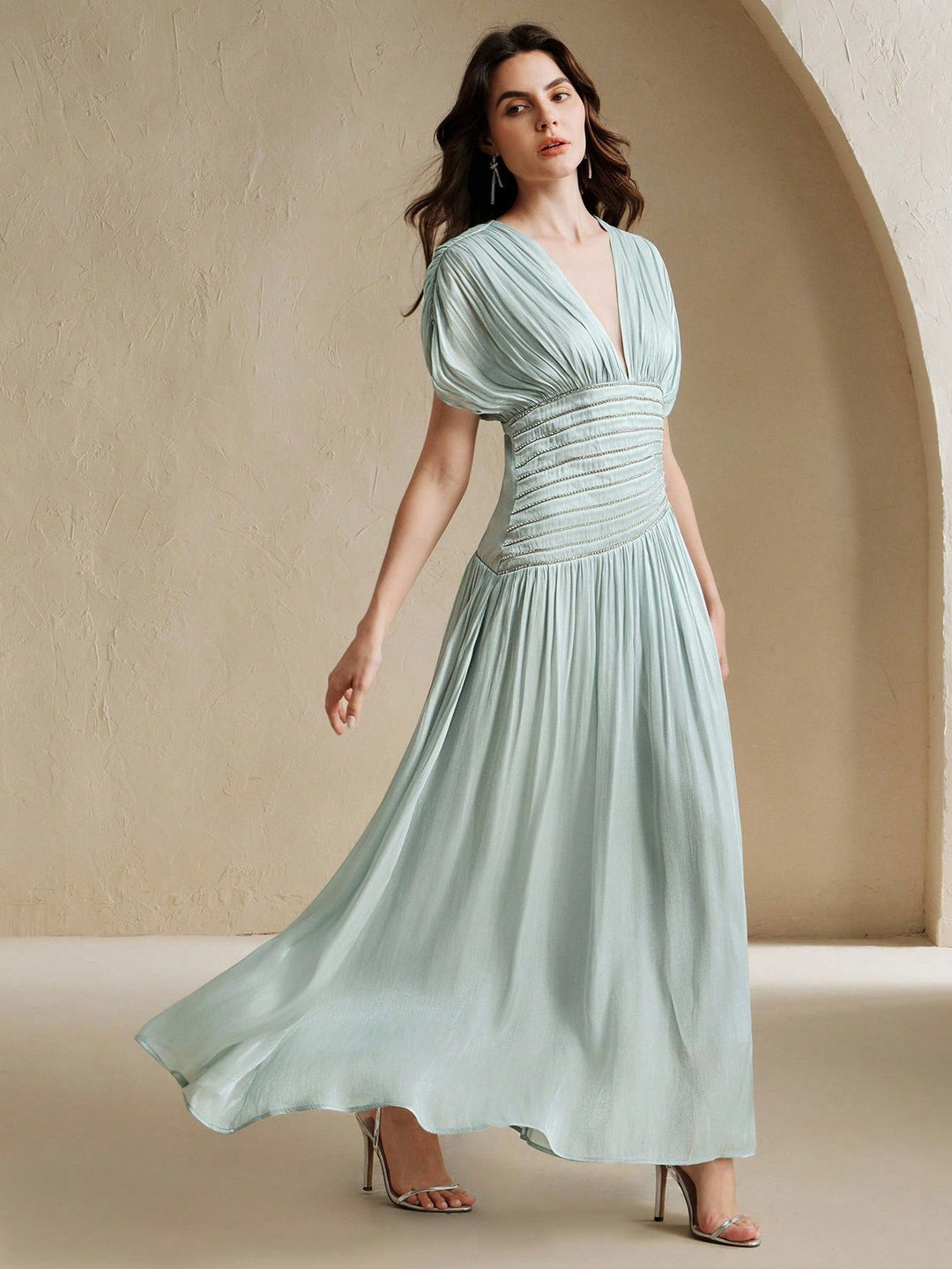 Rochie maxi SHEIN, albastru