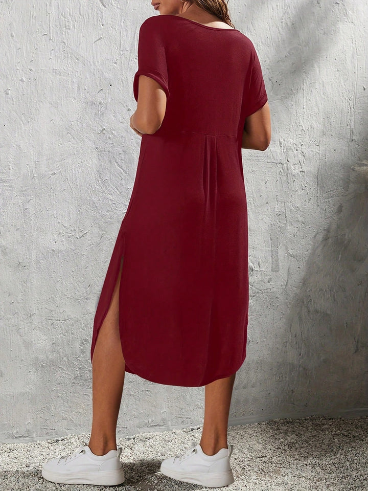 Rochie midi SHEIN, vișiniu