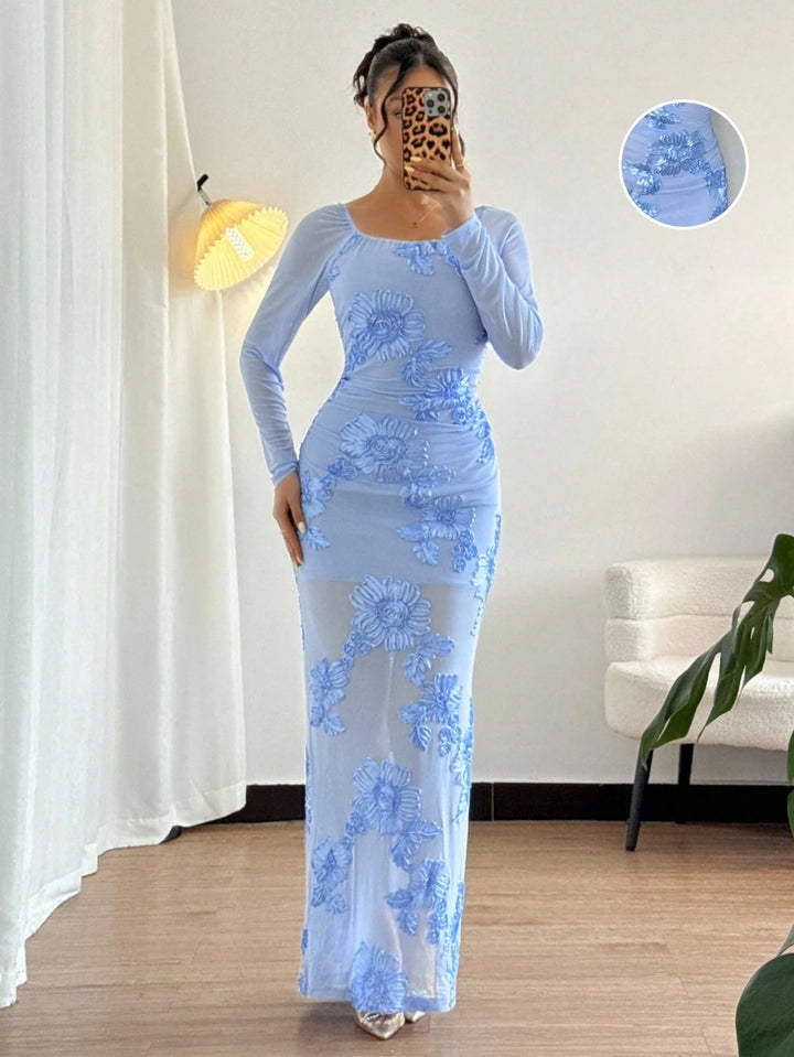 Rochie maxi SHEIN, albastru